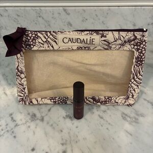 NEW Caudalie Premier Cru - The Serum (0.3 fl oz / 10 ml) and Travel Bag